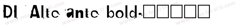 DINAlterante bold字体转换